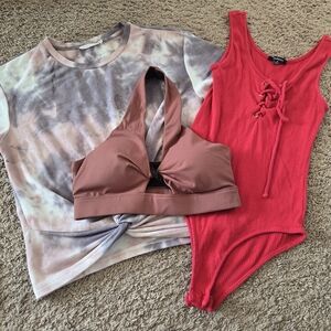 Ambiance Vibrant Red Knit Top